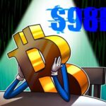 ビットコインが9万8,000ドルまで下落、先物清算が急増する中で強気派は反転を期待できるか